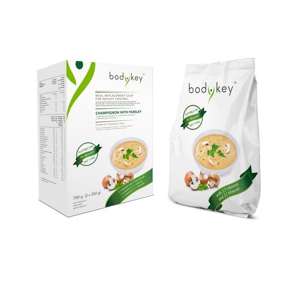 Soupe Substitut de Repas | Champignons + Persil by bodykey | Amway